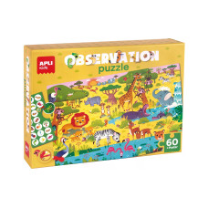 Apli Kids Wimmel-Puzzle Junior Savanne 62-teilig