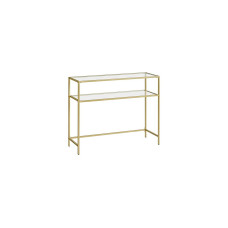 VASAGLE Konsolentisch 100 x 35 x 80 cm, Gold