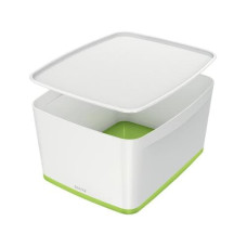 Leitz Aufbewahrungsbox MyBox WOW Gross, Grün; Weiss, Deckel Leitz Aufbewahrungsbox MyBox WOW Gross, Grün; Weiss, Deckel