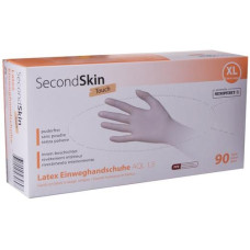 SecondSkin Einweghandschuh Latex Puderfrei XL 90 Stück SecondSkin Einweghandschuh Latex Puderfrei XL 90 Stück