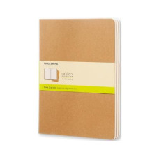 Moleskine Notizbuch XL Blanko, Hellbraun, 3er Set Moleskine Notizbuch XL Blanko, Hellbraun, 3er Set