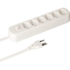 Max Hauri Steckdosenleiste Basic-Line V2 6 x T13, 1.5 Meter Weiss Max Hauri Steckdosenleiste Basic-Line V2 6 x T13, 1.5 Meter Weiss