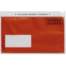 Antalis Dokumententasche C6/5 Druck, Fenster links, 1000 Stück, Rot