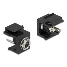 Delock Keystone-Modul DC 5.5 x 2.1 mm Buchse schwarz Delock Keystone-Modul DC 5.5 x 2.1 mm Buchse schwarz