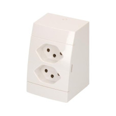 Max Hauri AP-Steckdosen 2x T13 Weiss