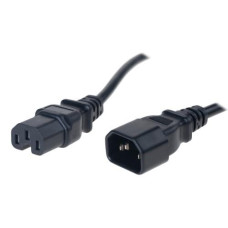 Diggelmann Netzkabel 2.5 m C15 - C14 Schwarz Diggelmann Netzkabel 2.5 m C15 - C14 Schwarz