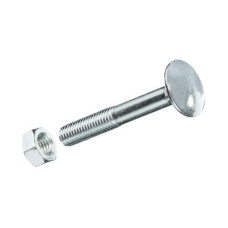 Krafter Schlossschrauben M 8 x 70 mm mit Muttern Stahl, 2 Stück Krafter Schlossschrauben M 8 x 70 mm mit Muttern Stahl, 2 Stück