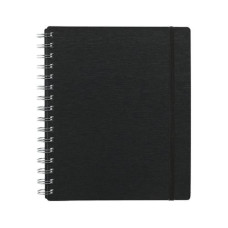 Kolma Notizheft LineaVerde A5, Kariert, Schwarz