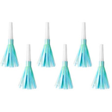 Partydeco Partypfeife Hellblau, 12.5 cm, 6 Stück Partydeco Partypfeife Hellblau, 12.5 cm, 6 Stück