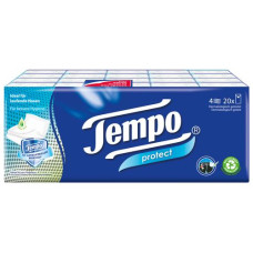 Tempo Taschentücher Protect 4-lagig 20 x 9 Stück Tempo Taschentücher Protect 4-lagig 20 x 9 Stück