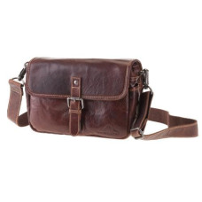 Alpenleder Kamera-Tasche Presse Braun