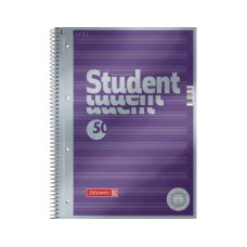 Brunnen Collegeblock Premium Student Noten A4, Liniert, 50 Blatt