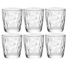 Bormioli Rocco Whiskyglas Diamond 300 ml, 6 Stück, Transparent