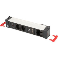 Bachmann Einbausteckerleiste POWER FRAME 2x T13, USB, Custom-ABD Leer