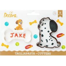 Decora Guetzli-Ausstecher-Set Mini 2 Stück, Hund