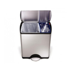 Simplehuman Recyclingbehälter CW1830 46 Liter, Silber