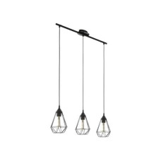 EGLO Leuchten Pendelleuchte TARBES 3x E27 Schwarz EGLO Leuchten Pendelleuchte TARBES 3x E27 Schwarz