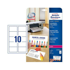 Avery Zweckform Visitenkarten-Etiketten 85 x 54 mm, 270 g/m² 250 Stück