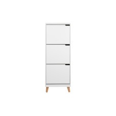 AC Design Schuhschrank Mitra 47 x 30 x 133.5 cm, Nature/Weiss