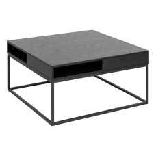 AC Design Couchtisch Willford 80 x 80 x 40 cm, Schwarz