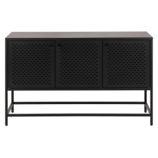 AC Design Sideboard Newcastle 125 x 40 x 75 cm, Schwarz