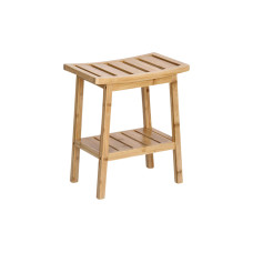 Zeller Present Hocker mit Ablage 40 x 25 x 46 cm, Nature