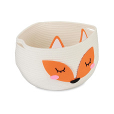 relaxdays Spielzeugkorb Filz Fuchs relaxdays Spielzeugkorb Filz Fuchs