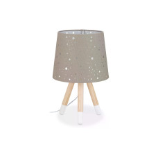 relaxdays Tischlampe Sterne Grau