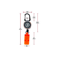 KEY-BAK Schlüsselanhänger WHISTLE SAFE Orange