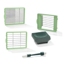 Genius Gemüseschneider Nicer Dicer Chef Messer 5-teilig, Dunkelgrün