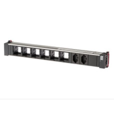 Bachmann Einbausteckerleiste Top Frame 2x T13, 6x ABD