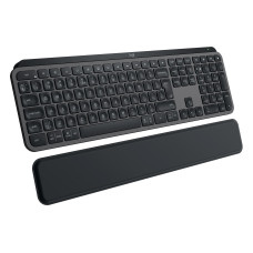 Logitech Tastatur MX Keys S Plus CH-Layout mit Handgelenkauflage