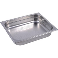 INOX Garbehälter GN 1/2 gelocht, 65 mm