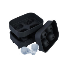 relaxdays Eiswürfelform Totenkopf 2 Stück, Schwarz relaxdays Eiswürfelform Totenkopf 2 Stück, Schwarz