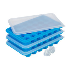 relaxdays Eiswürfelform Diamant 3 Stück, Blau/Transparent relaxdays Eiswürfelform Diamant 3 Stück, Blau/Transparent