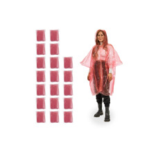 relaxdays Regenponcho Rot