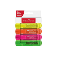 Faber-Castell Textmarker 46 Superfluorescent 4er Etui Karton Faber-Castell Textmarker 46 Superfluorescent 4er Etui Karton