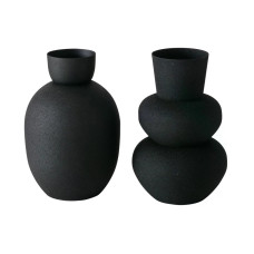 Boltze Vase Maynar 2 Stück, 17 cm, Schwarz Boltze Vase Maynar 2 Stück, 17 cm, Schwarz