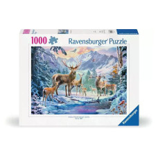 Ravensburger Puzzle Rehe und Hirsche im Winter 1000 Teile