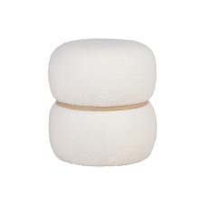 House Nordic Pouf Milford Weiss