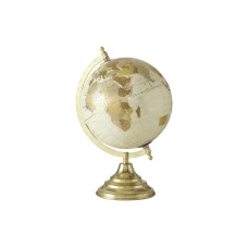 Boltze Aufsteller Globe mit Stand 32 cm, Gold/Beige