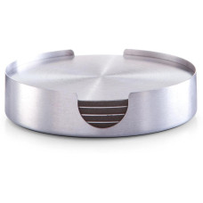 Zeller Present Glasuntersetzer 7-teilig, Edelstahl
