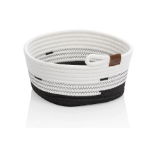 Kela Aufbewahrungskorb Hedda 25 x 12 cm, Schwarz/Weiss Kela Aufbewahrungskorb Hedda 25 x 12 cm, Schwarz/Weiss