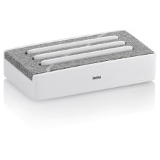 Kela Seifenschale Cube Grau/Weiss Kela Seifenschale Cube Grau/Weiss