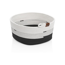 Kela Aufbewahrungskorb Hedda 32 x 17 cm, Schwarz/Weiss Kela Aufbewahrungskorb Hedda 32 x 17 cm, Schwarz/Weiss