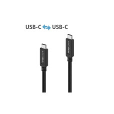 PureLink USB4-Kabel 40Gbps, 240W USB C - USB C 0.5 m, Schwarz