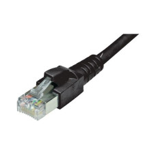 Dätwyler IT Infra Patchkabel RJ-45 - RJ-45, Cat 6A, S/FTP, 0.2 m, Schwarz