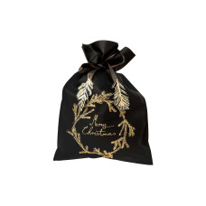 Rico Design Geschenktüte Merry Christmas 30 x 45 cm, Schwarz/Gold Rico Design Geschenktüte Merry Christmas 30 x 45 cm, Schwarz/Gold