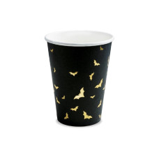 Partydeco Becher Trick or Treat 6 Stk., Schwarz/Gold