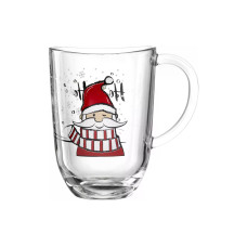 Leonardo Tasse Capanna Weihnachtsmann 380 ml, 1 Stück, Transparent